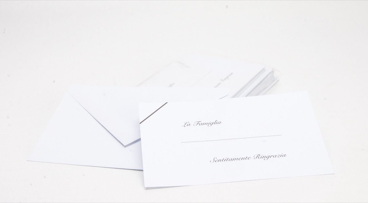 Biglietti Lutto C Angolo 25 25 Flormarc