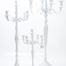 Candelabro all.5 fiamme h120 bianco ar0430a