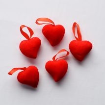 Cuore rosso cm.4 pz.12