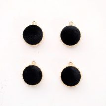 Round velvet buttonmm.20 pz.12