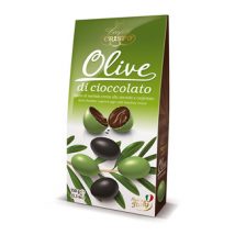 Olive cioccolato verdi/nere gr.150
