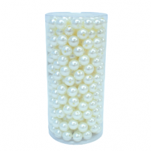 Perle crema/bianco mm.14 pz.350