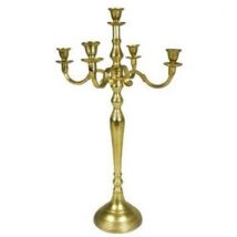 Candelabro 5 fiammeall/oro h.100