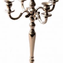 Candelabro 5 fiammeall/nichel h.60