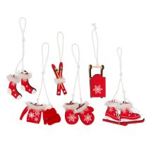 Set deco winter da appendere pz.6