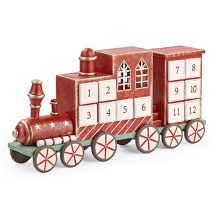 Calendario treno rosso con luci 38,5x19,5