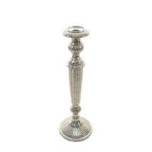 Candelabro metallo argento cm.39