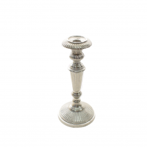 Candelabro metallo argento cm.25