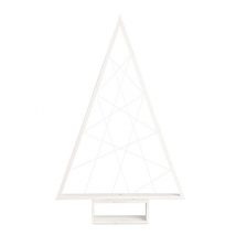 Albero mdf con fili bianco 57x10 h.91cm.