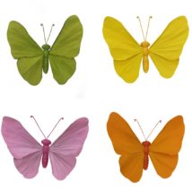 Farfalla carta d.30colori assortiti
