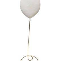 Palloncino metallo 3d cm. 80 bianco